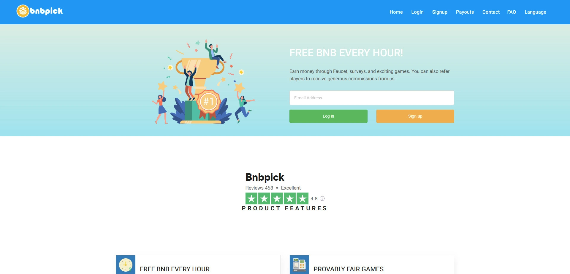 Bnbpick website screenshot