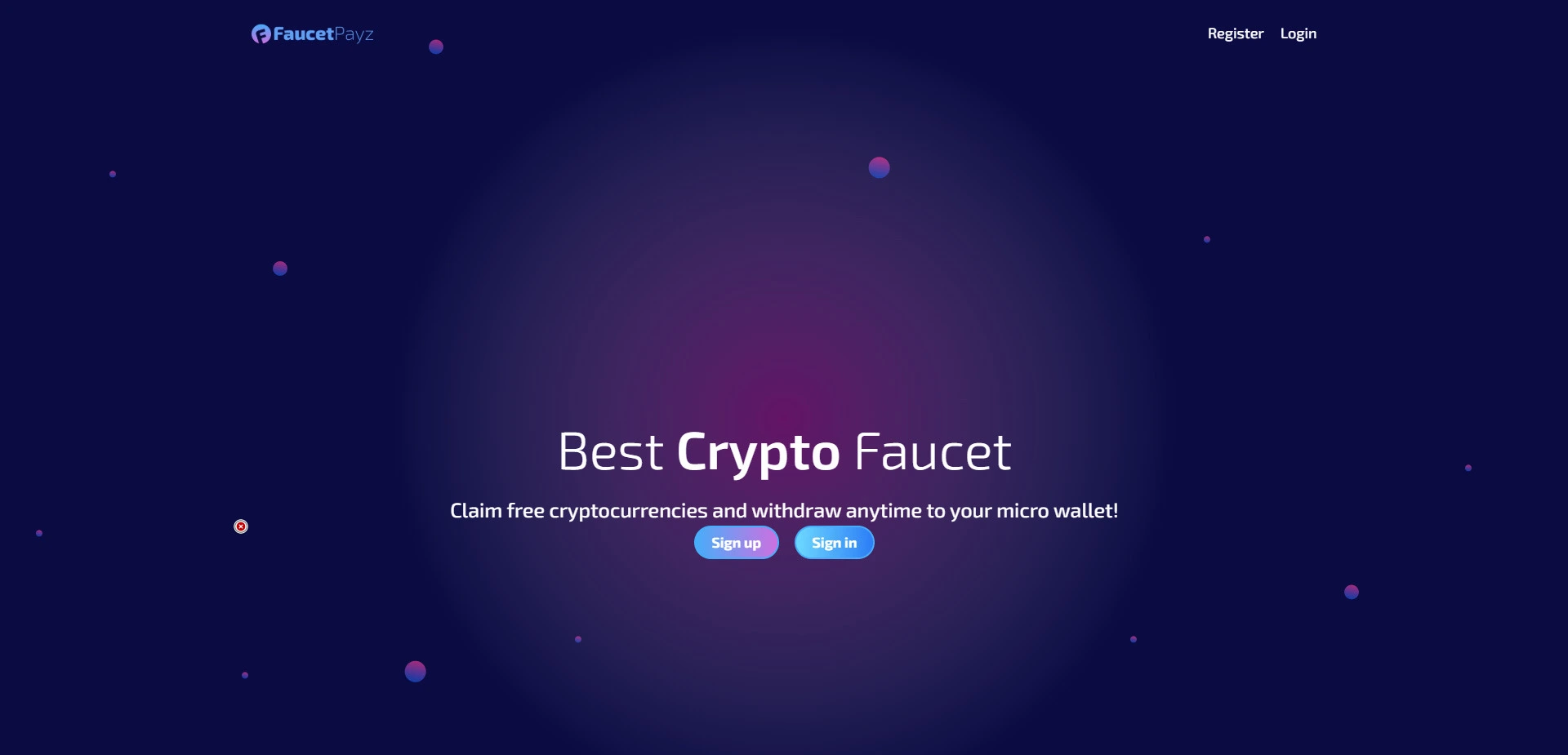 Faucetpayz website screenshot