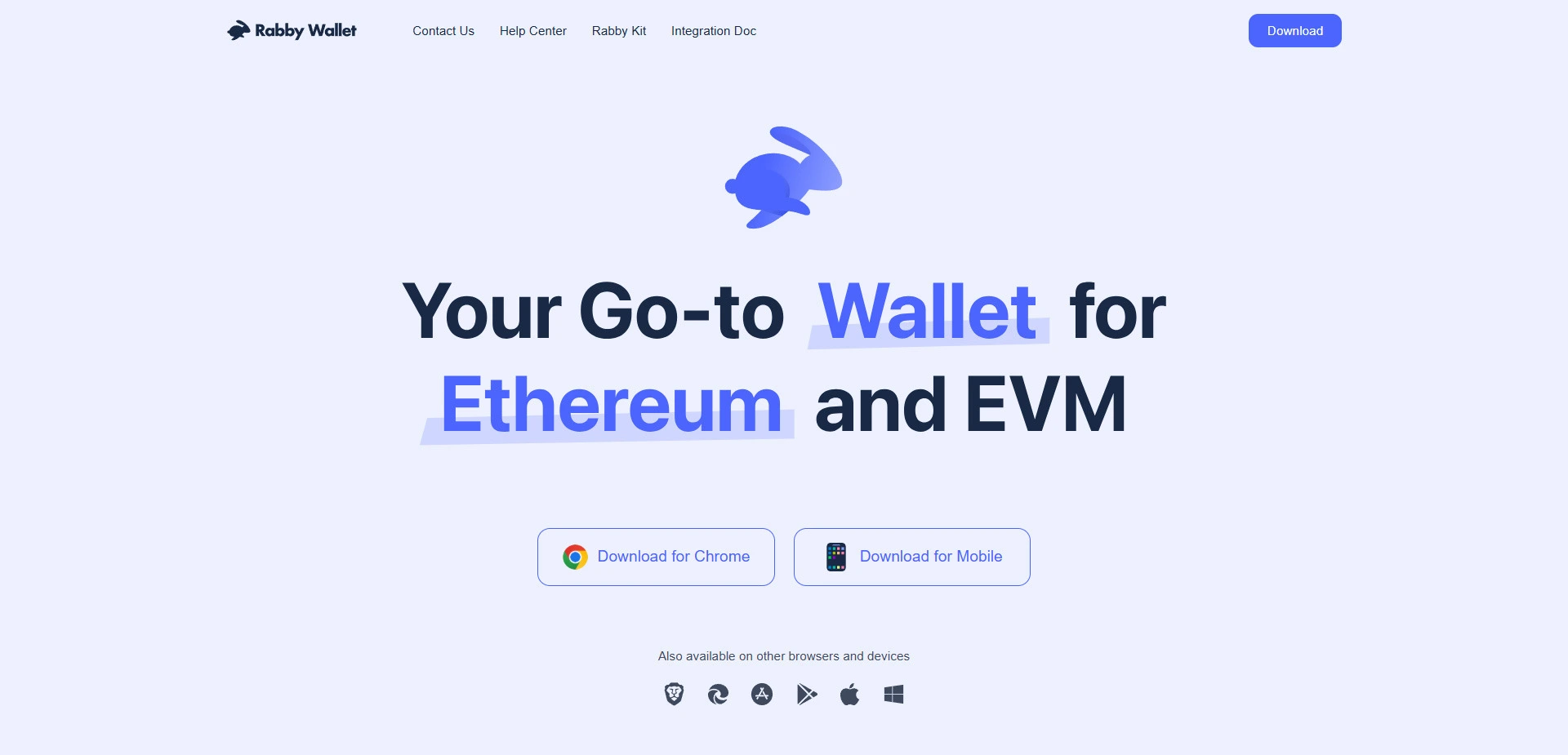 Rabby wallet website screenshot