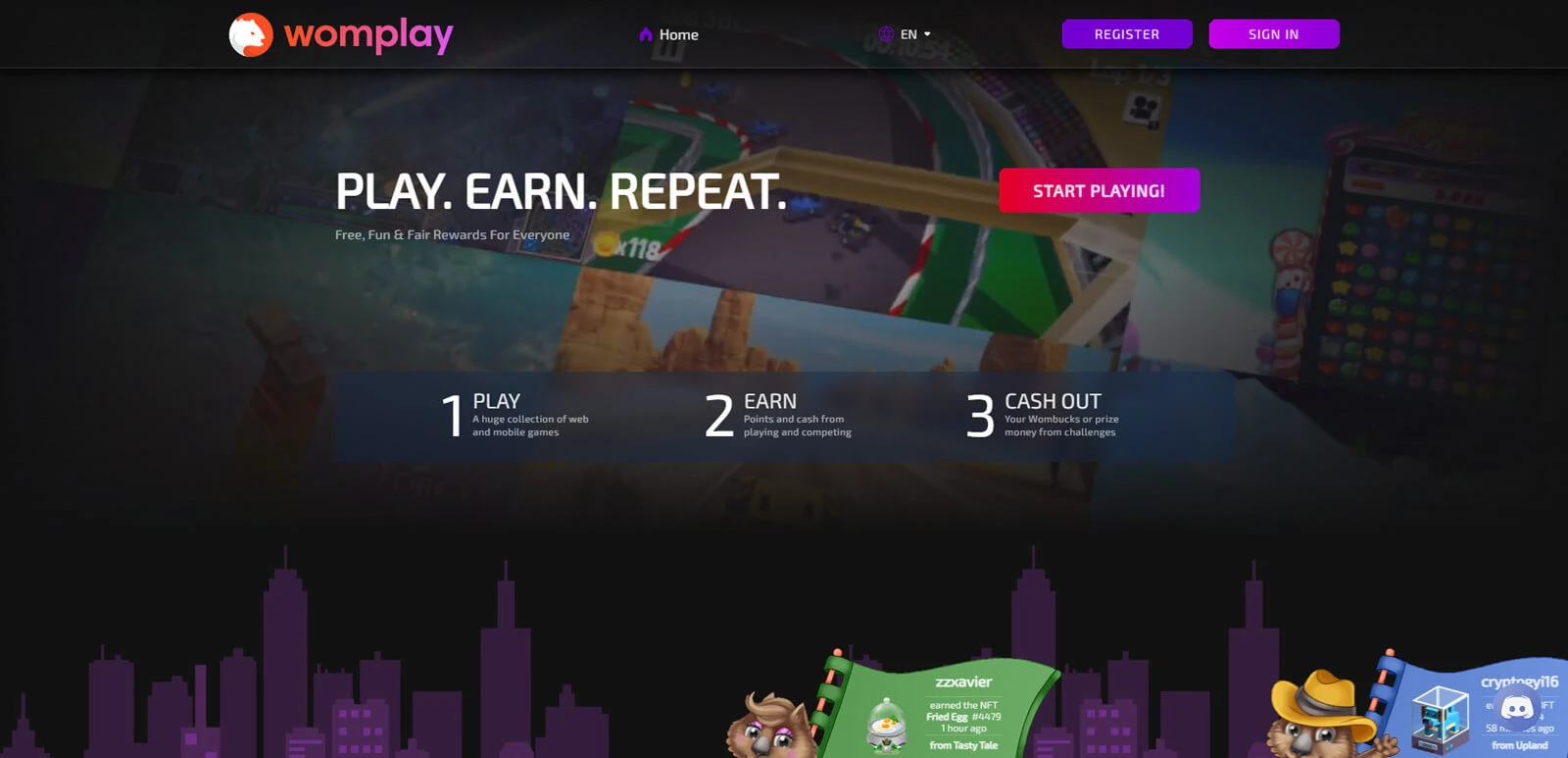 Womplay website screenshot